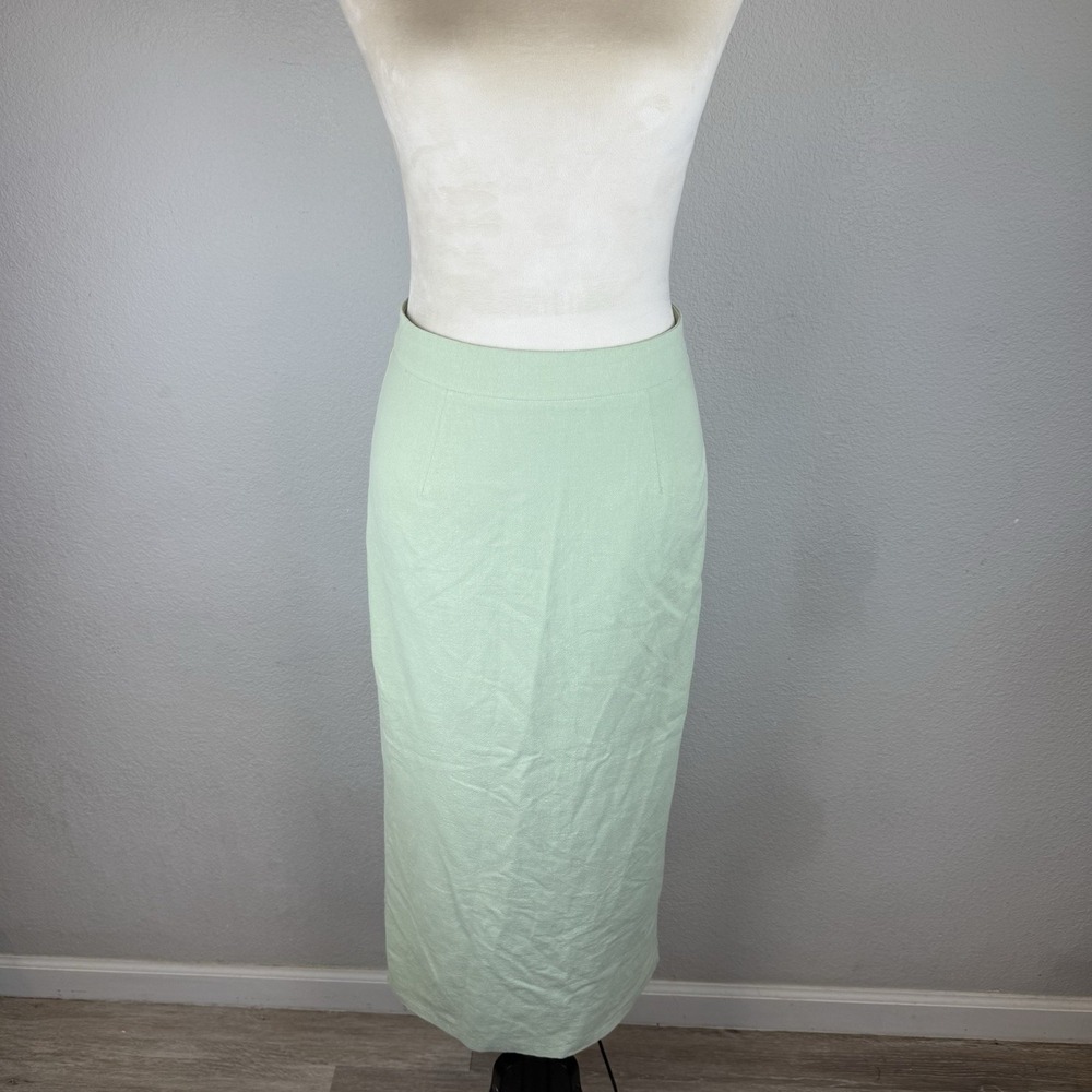 Linen Blend 4th & Reckless Midi Skirt With‎ Slit And Zipper Boho Chic Size Small